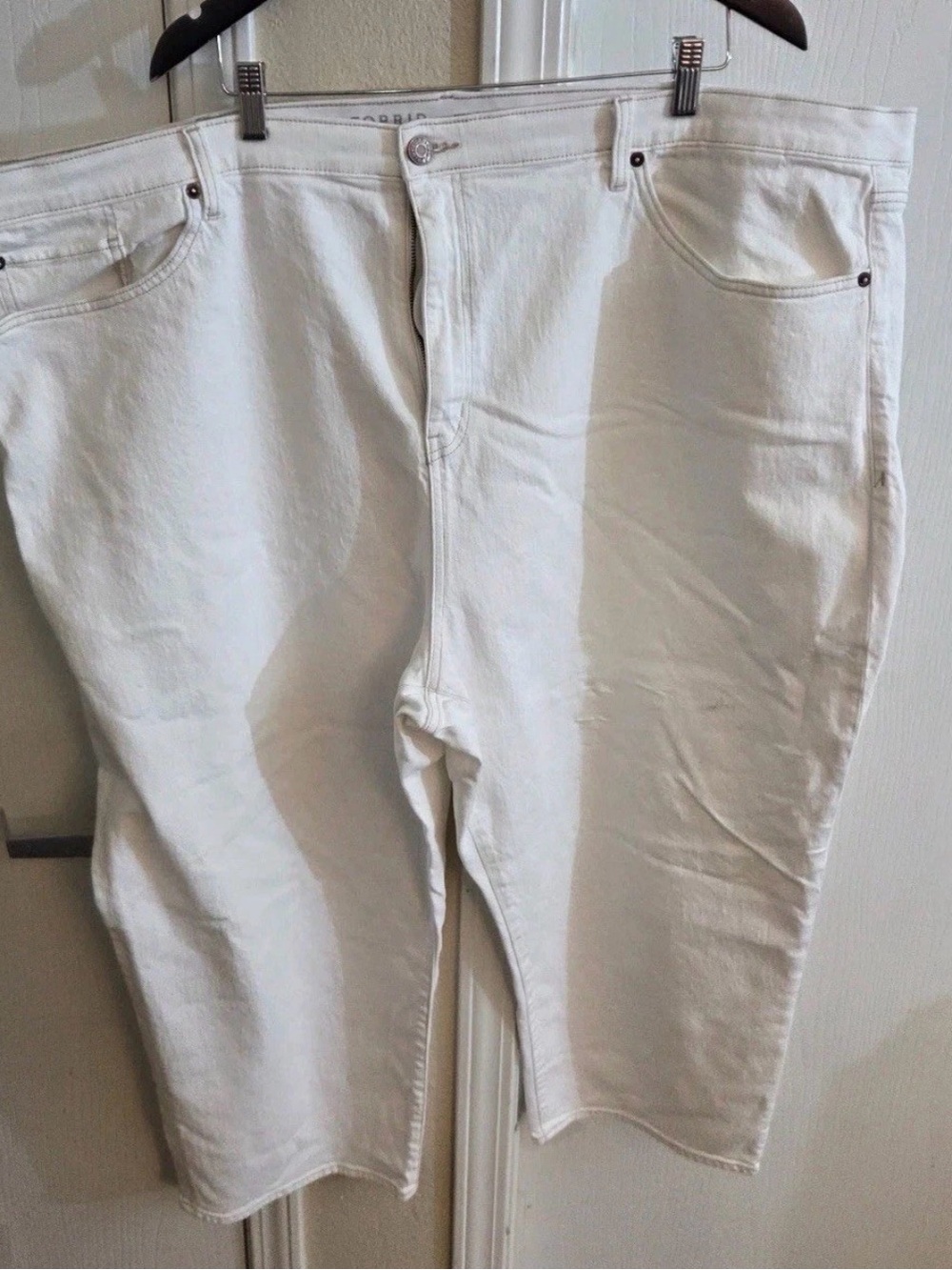 🔥🏷️Lane Bryant The Allie White High Rise Ankle Crop Plus Size Women's Size 28